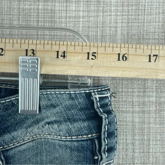 Silver Jeans Tuesday 27x33 womens Distressed blue 3457 - Picture 5 of 11